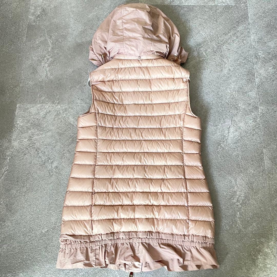 モンクレール　AMARANTE GILET ダウンベスト　ピンクベージュ系　1