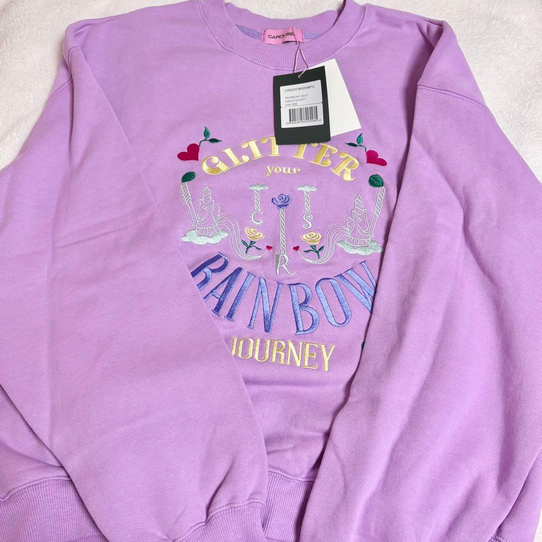 トップス CAROUSEL GOLF Rainbow heat sweatshirt