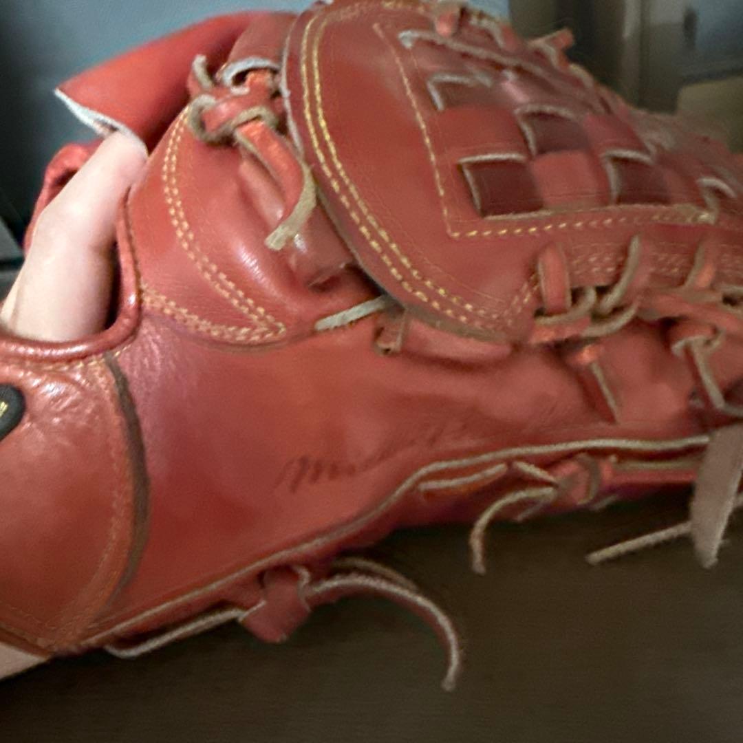 Mizuno オレンジ 硬式グローブ