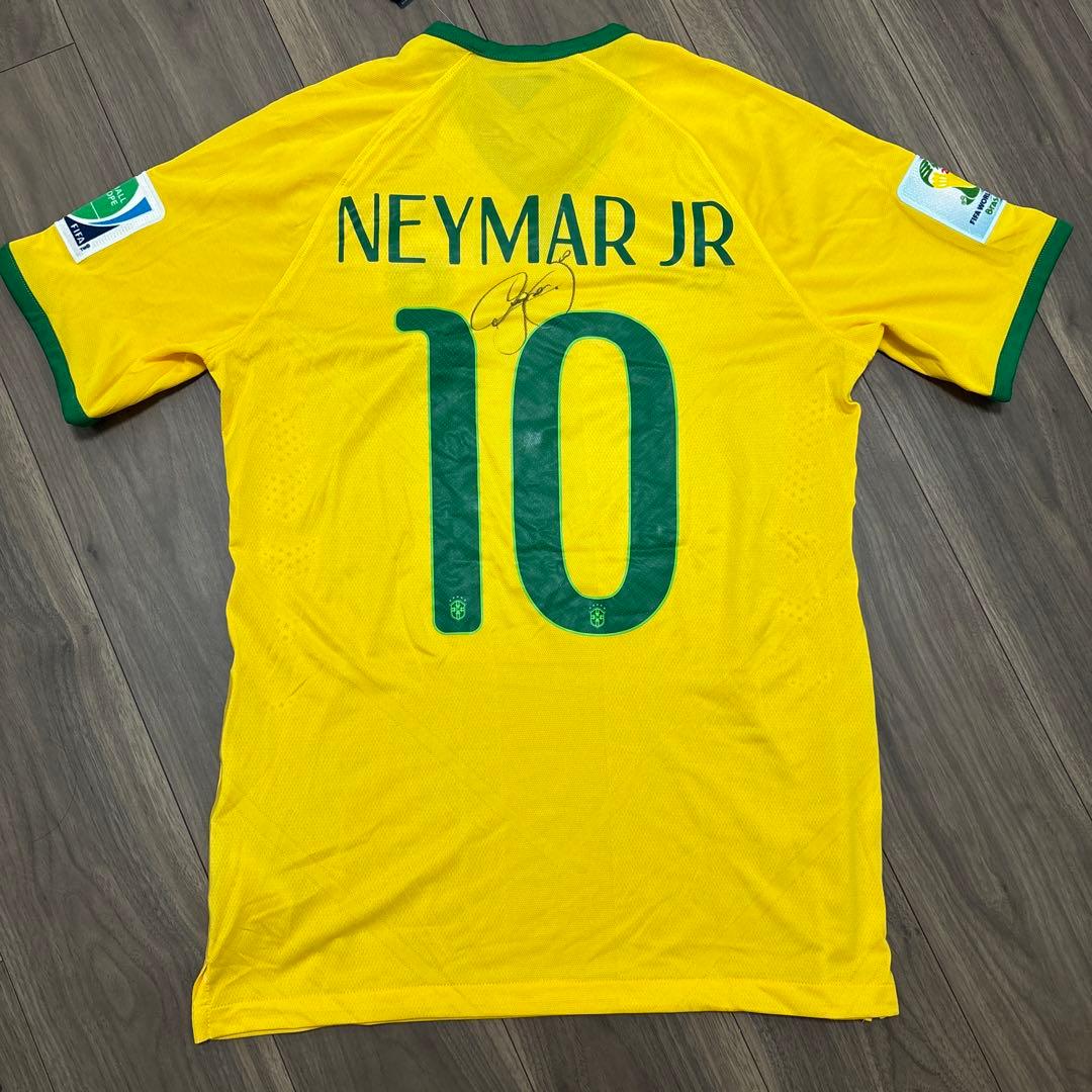 ブラジル代表 2014 ネイマール サイン オーセンティック 新品タグ付