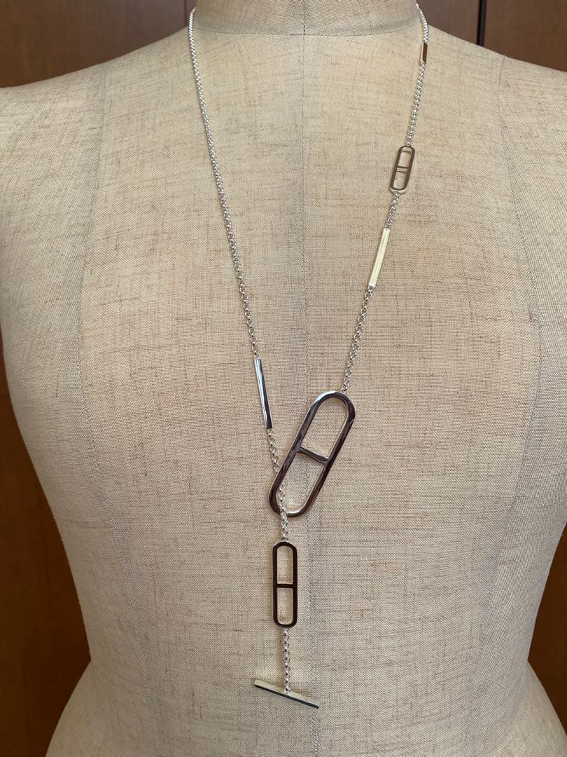 エルメス　エバーシェーヌダンクル　シルバーネックレス