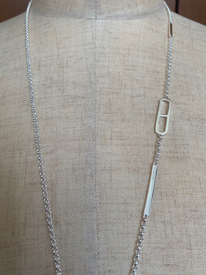 エルメス　エバーシェーヌダンクル　シルバーネックレス