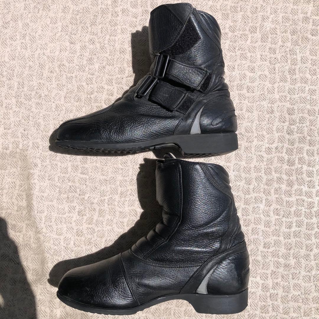 良品‼️ クシタニ kwp バイク ブーツ 黒 25 レザー ショート