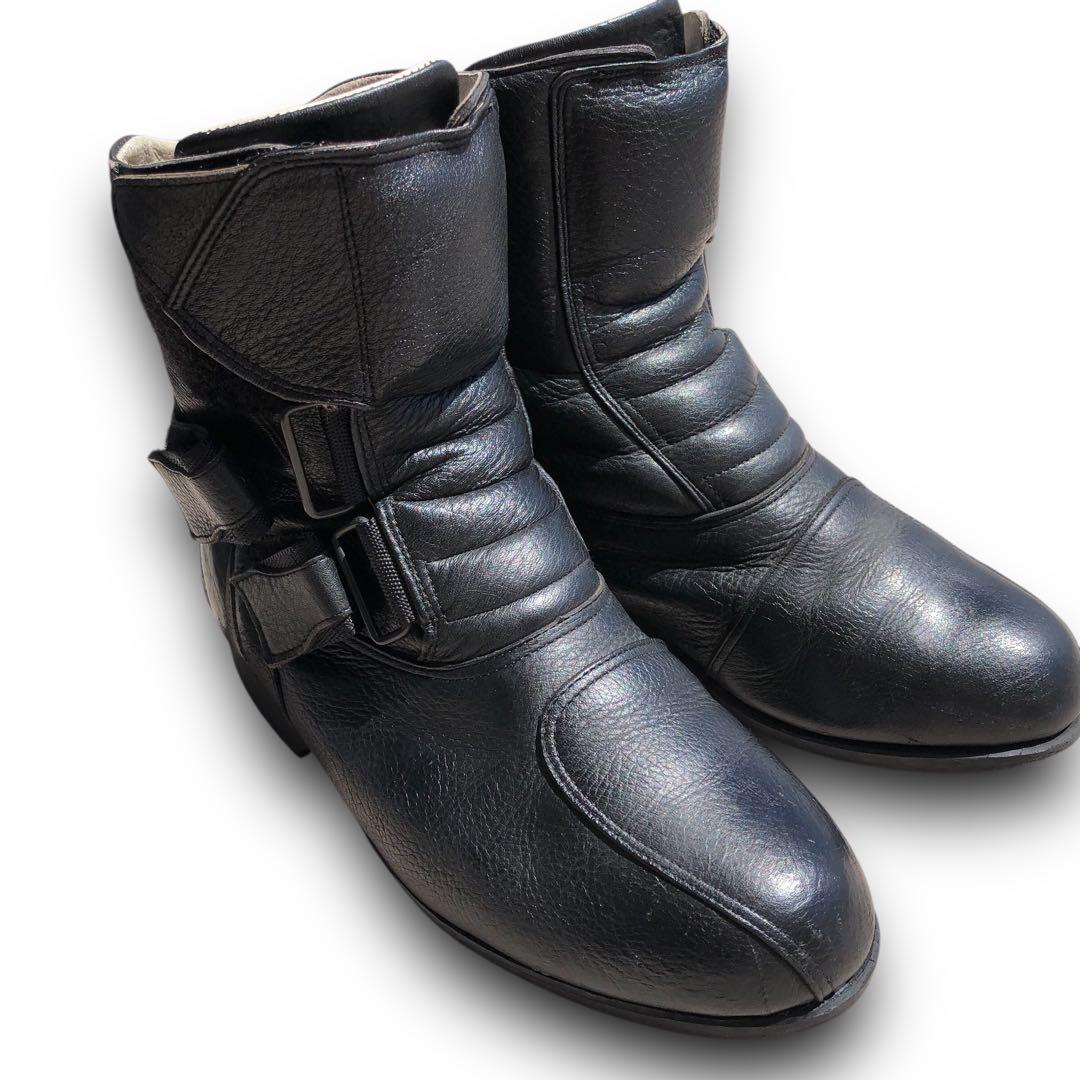 良品‼️ クシタニ kwp バイク ブーツ 黒 25 レザー ショート