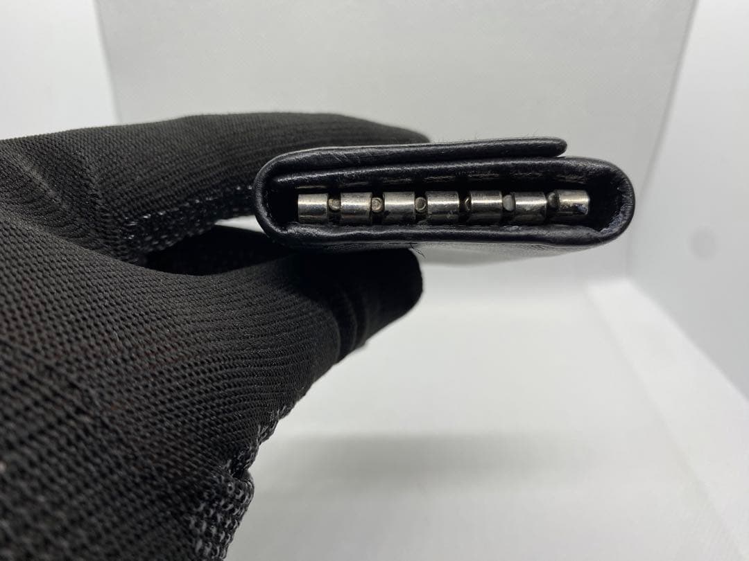 PRADA プラダ キーケース 三角ロゴ PVC ブラック　付属品なし