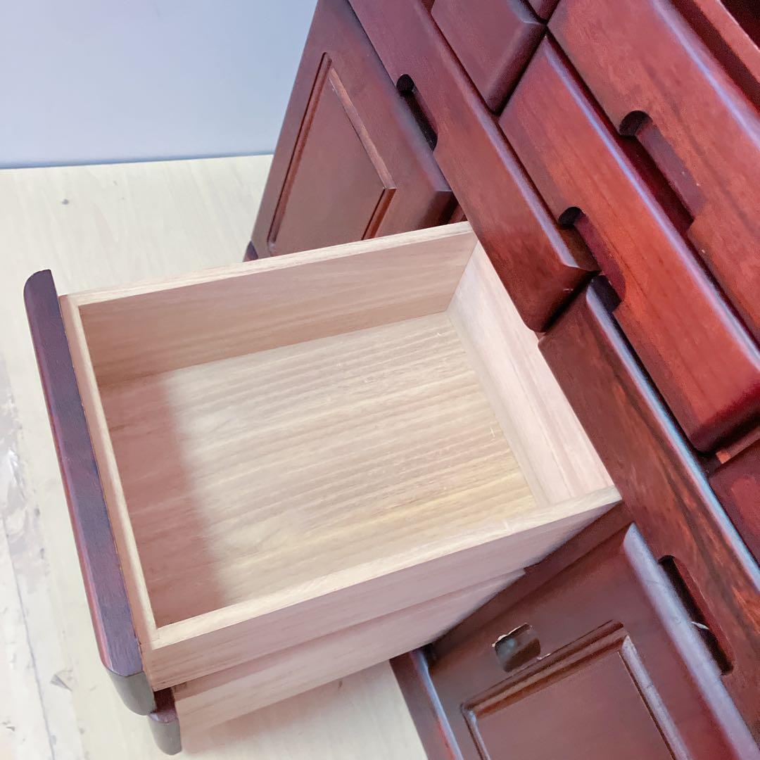 電話台　FAX台　キャビネット　12引き出し　2トビラ　サイドチェスト