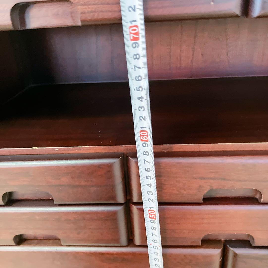 電話台　FAX台　キャビネット　12引き出し　2トビラ　サイドチェスト