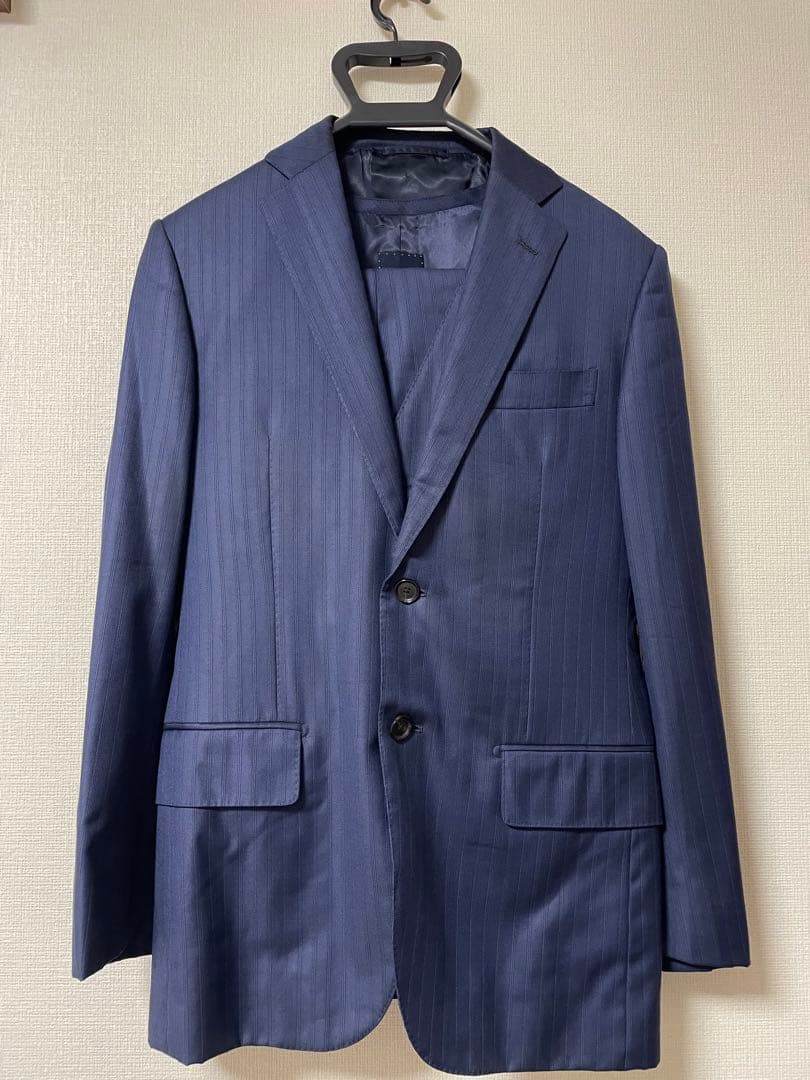 高級ロロピアーナ SHIPSスーツ ネイビーSUPER130’s サイズ44