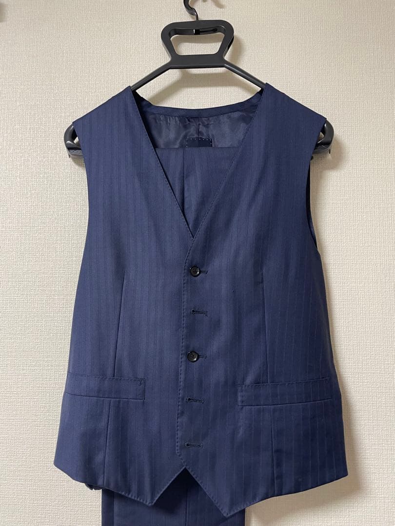 高級ロロピアーナ SHIPSスーツ ネイビーSUPER130’s サイズ44