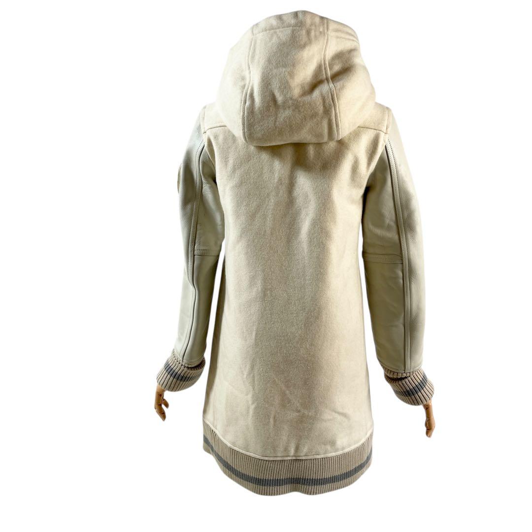 【美品】ストロール フード付き アイボリー スタジアムジャケット スタジャン