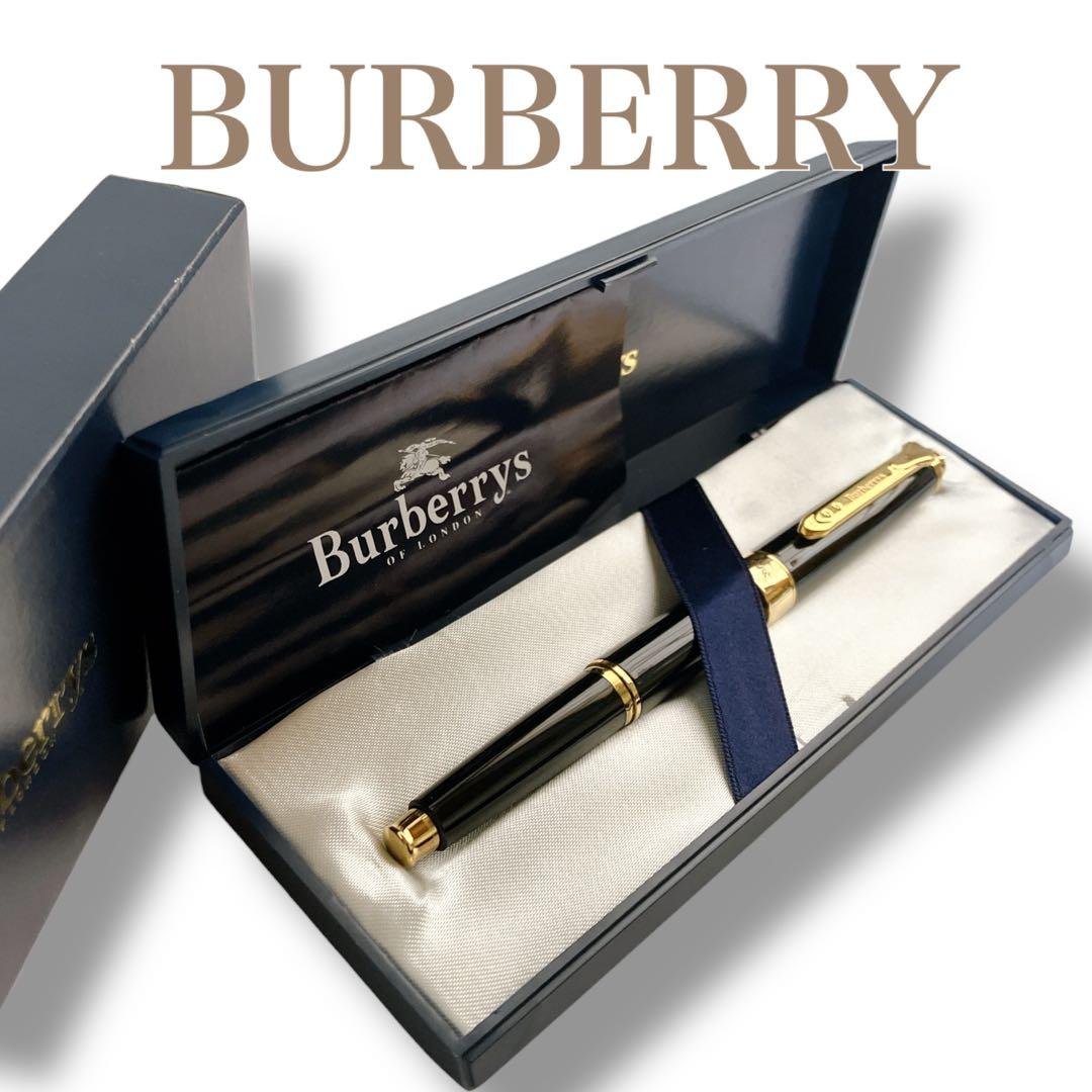 バーバリー 良品 ヴィンテージ ホースロゴキャップ 万年筆型 シャープペンシル