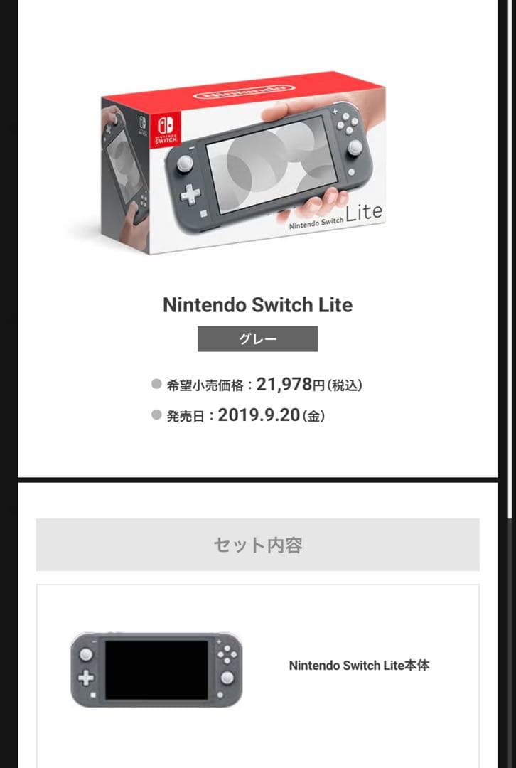 い*ん様 Nintendo Switch Lite グレー