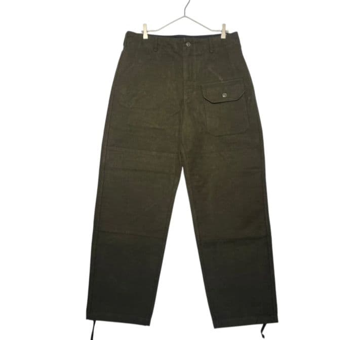 エンジニアードガーメンツ Deck Pant モールスキン　カーキ