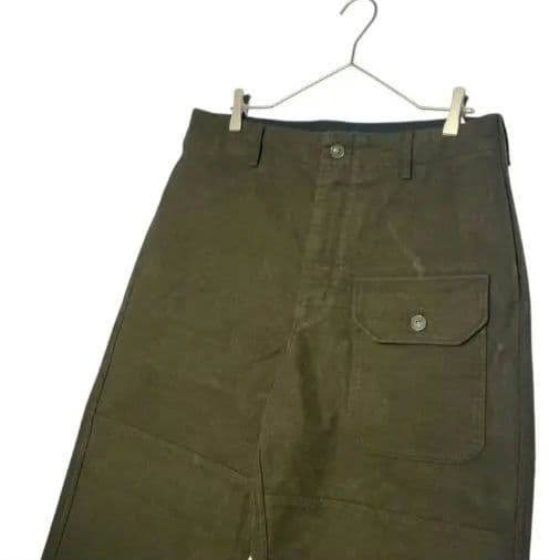 エンジニアードガーメンツ Deck Pant モールスキン　カーキ