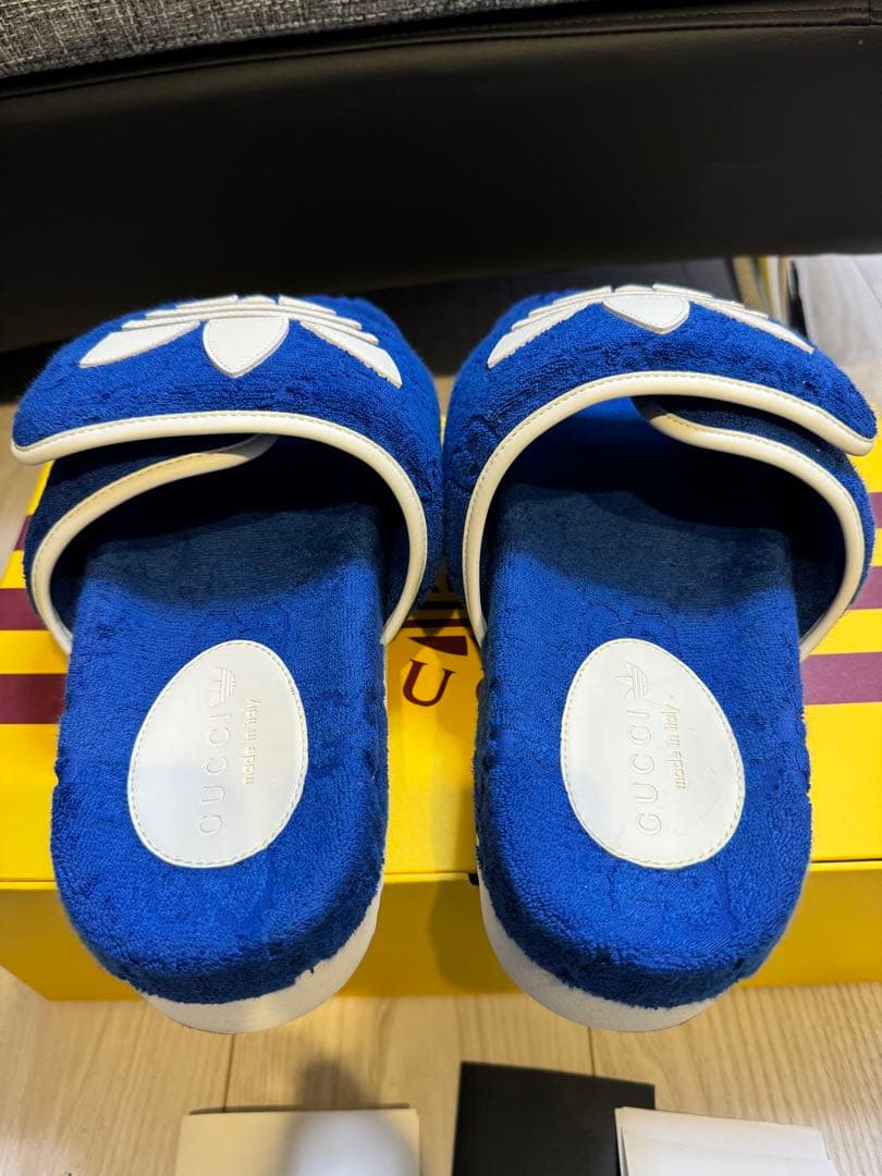 購入証明書付きGUCCI × adidas コラボ サンダル 26〜26.5cm