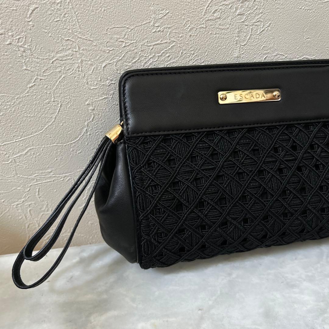 ESCADA エスカーダ　ブラック クラッチバッグ