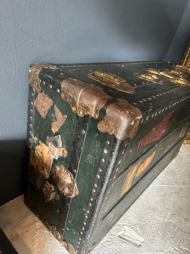 ヴィンテージ ダークグリーン トランク