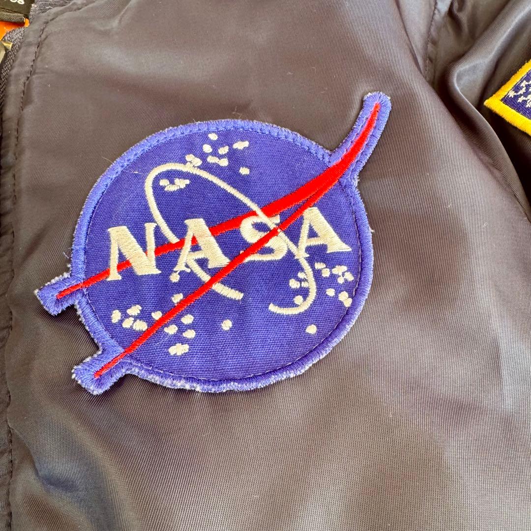 【現地購入】NASA MA-1 フライトジャケット 紺 S フロリダ宇宙センター