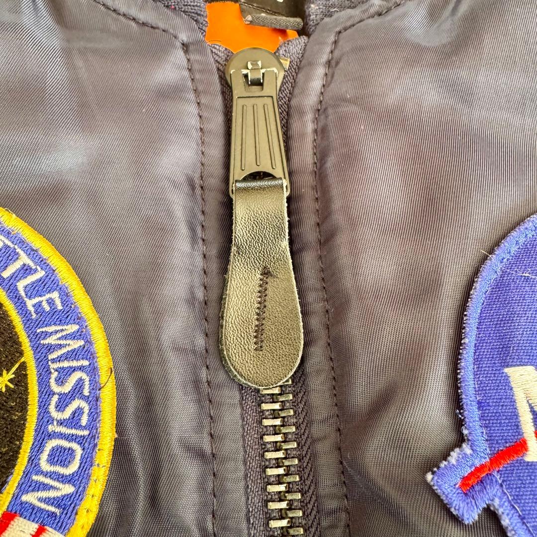 【現地購入】NASA MA-1 フライトジャケット 紺 S フロリダ宇宙センター