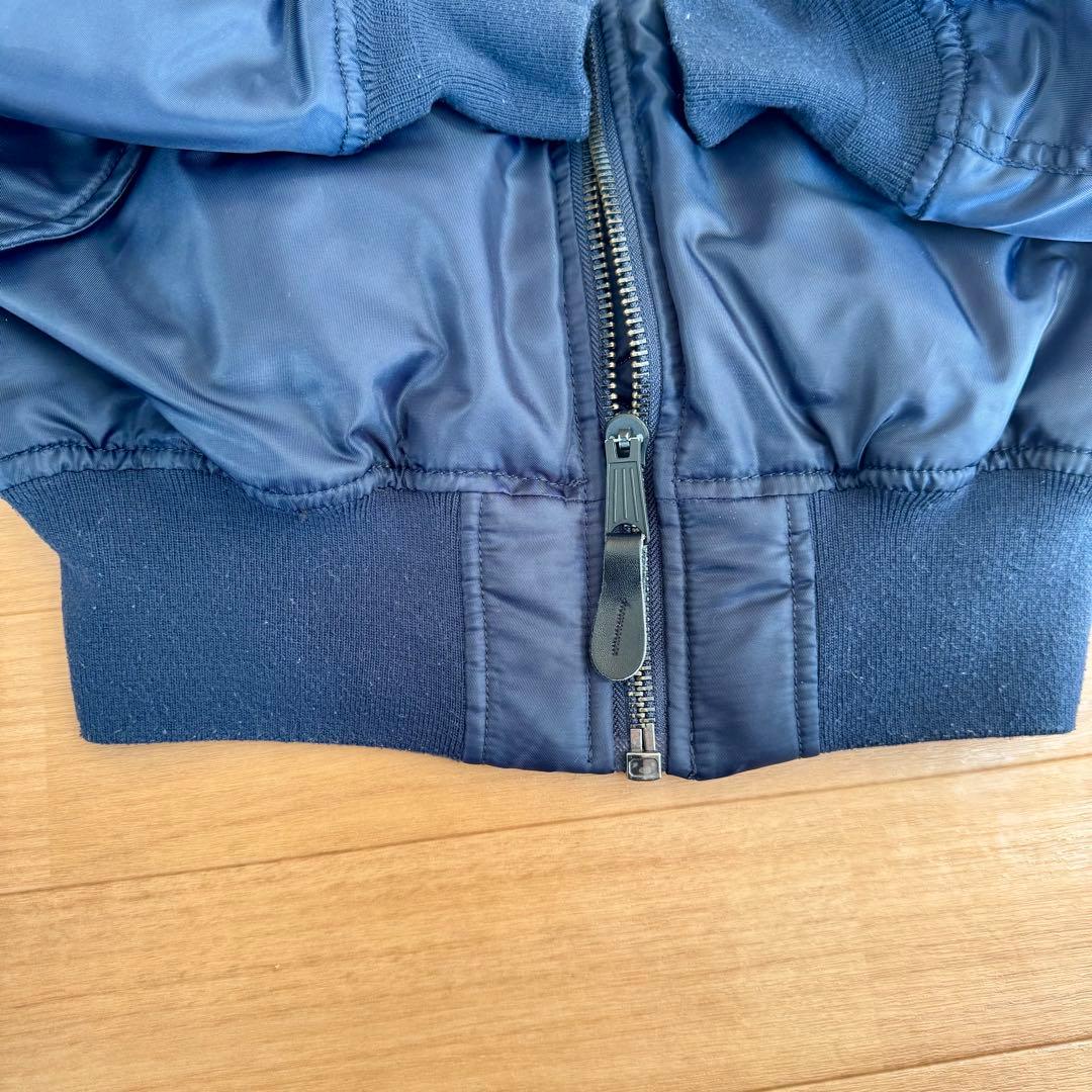 【現地購入】NASA MA-1 フライトジャケット 紺 S フロリダ宇宙センター