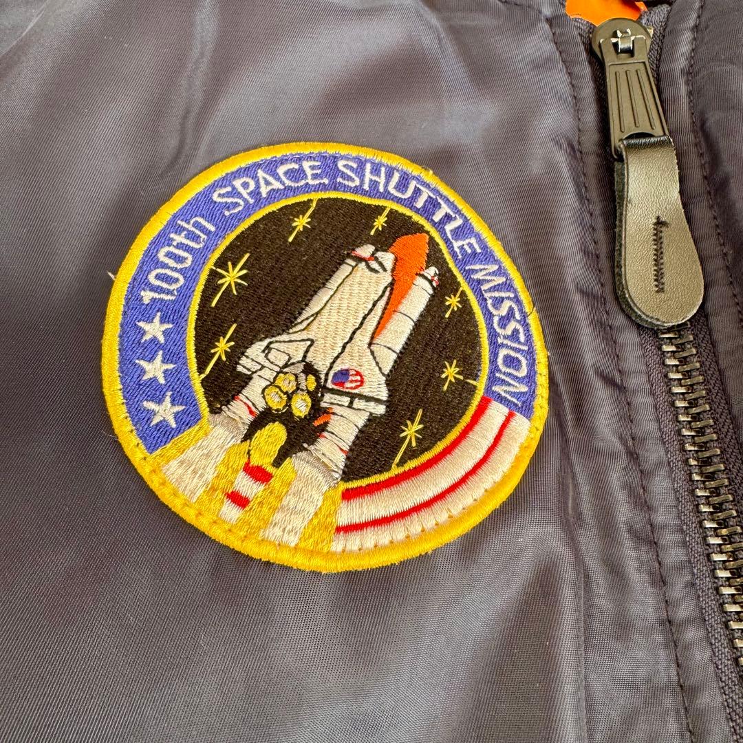 【現地購入】NASA MA-1 フライトジャケット 紺 S フロリダ宇宙センター