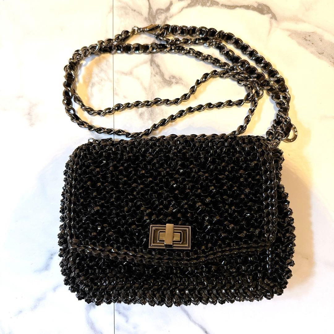 美品★アンテプリマ ANTEPRIMA ルッケット ショルダーバッグ 黒