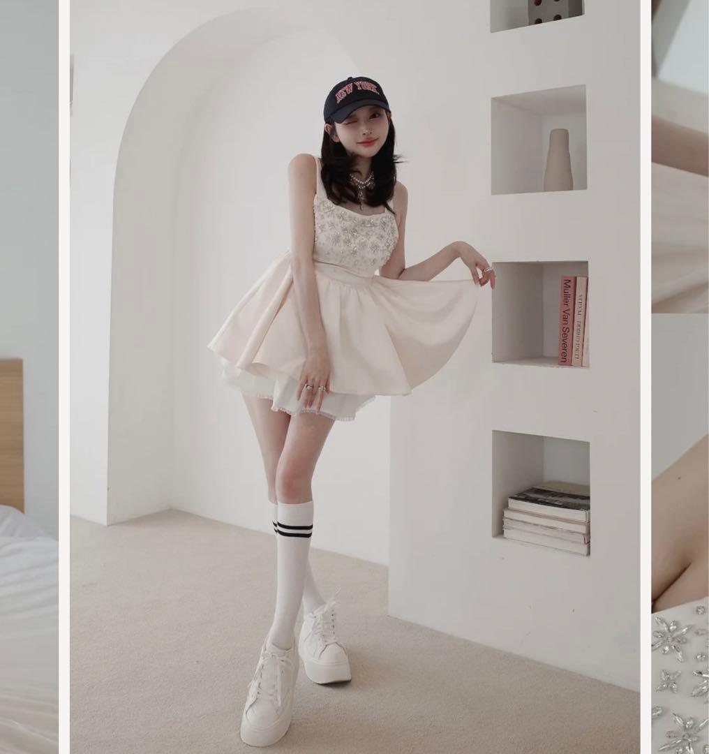 新品タグ付き ブラック ダーリッチ ジュエリーフレアチュニック 黒 フリー F