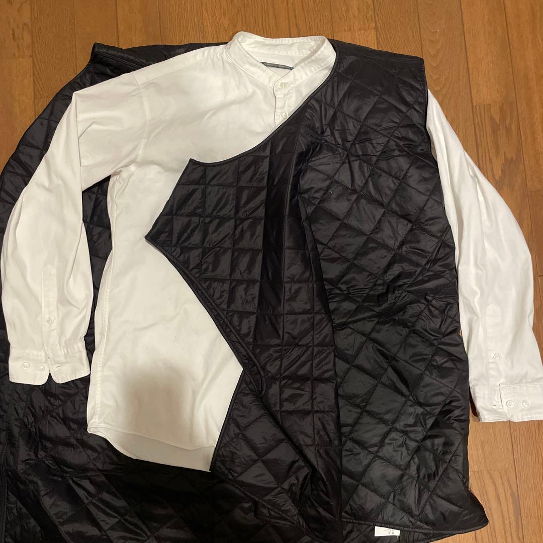 エンジニアードガーメンツ×バブアー 変形キルティングベスト L ブラック