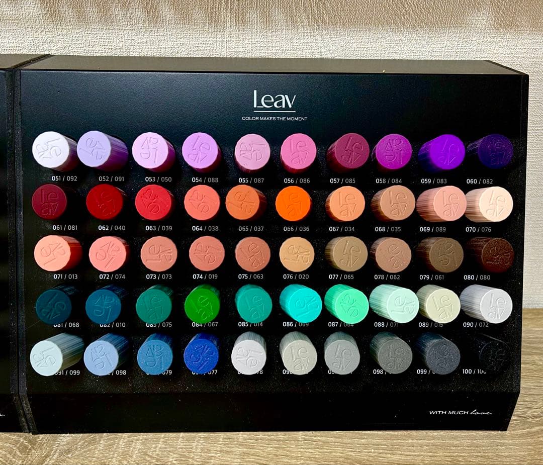 Leav ジェルネイル 100色☆専用ラック付き
