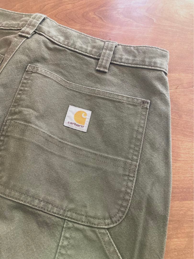 ・古着　美品carhartt ペインターパンツ　オリーブ　w32 l30