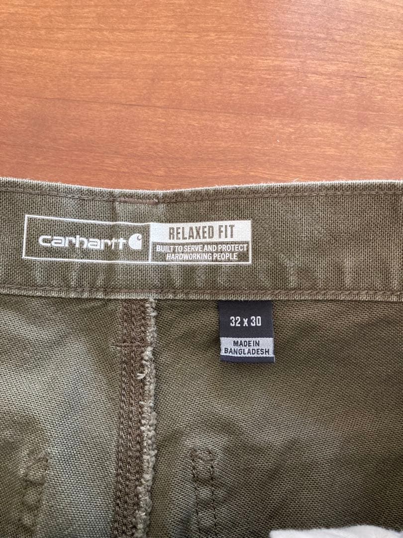 ・古着　美品carhartt ペインターパンツ　オリーブ　w32 l30