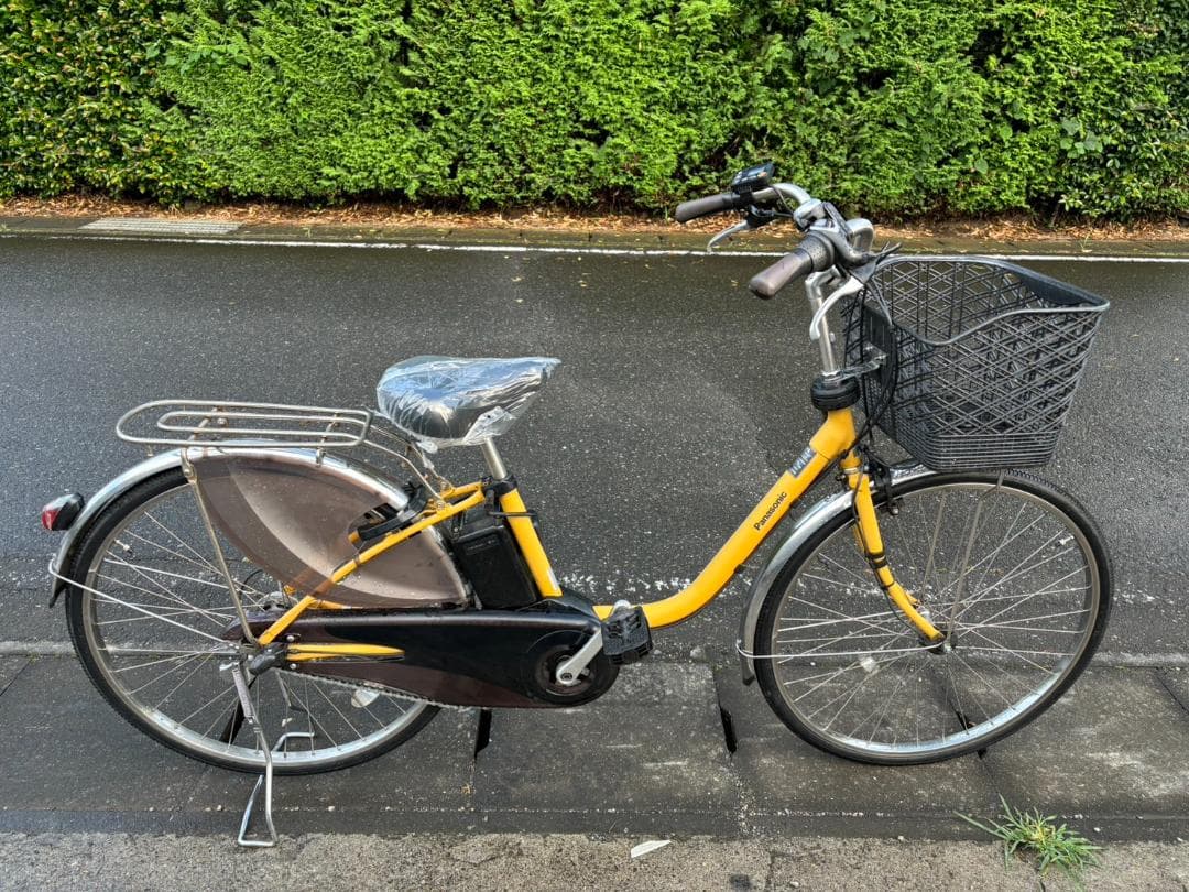 パナソニック ビビ・DX 26型 内装3段 電動自転車　マットミモザ