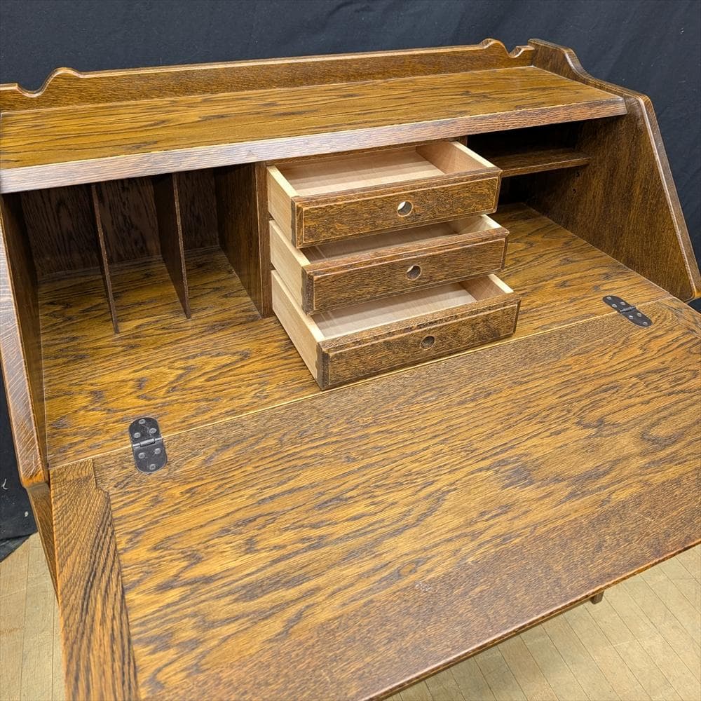 美品　三越　Brugge ブルージュ　ライティングデスク　ライティングビューロー