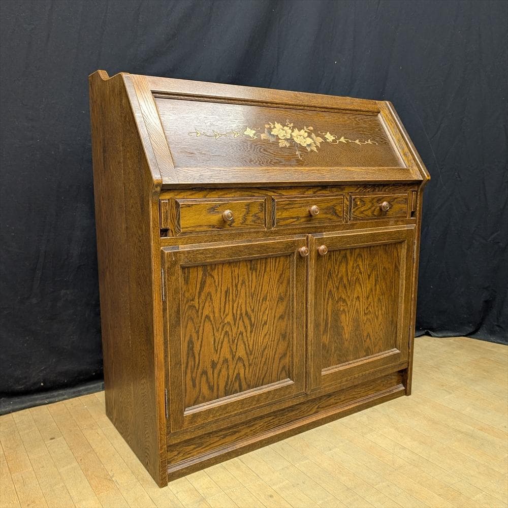 美品　三越　Brugge ブルージュ　ライティングデスク　ライティングビューロー