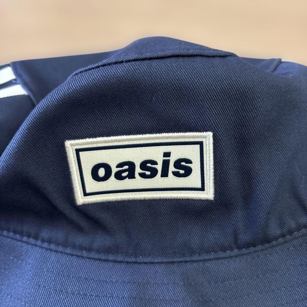 オアシスとadidas コラボ　バケットハット ネイビー 新品タグ付き