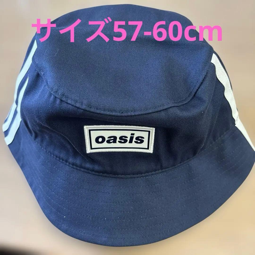 オアシスとadidas コラボ　バケットハット ネイビー 新品タグ付き