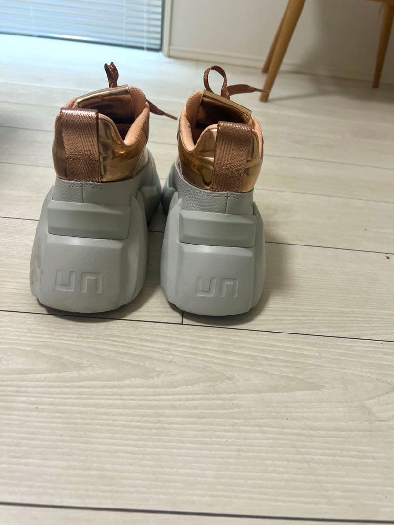UNITED NUDE 厚底スニーカー ゴールド×ホワイト 24cm 美品