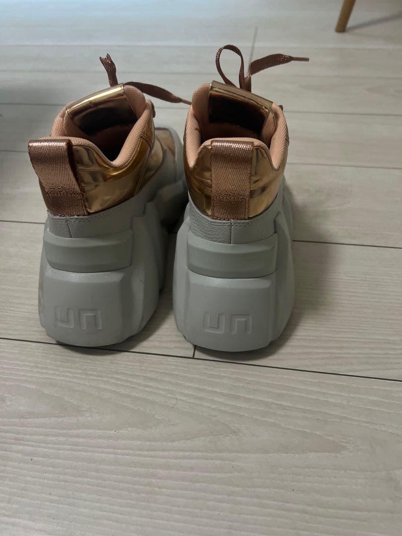 UNITED NUDE 厚底スニーカー ゴールド×ホワイト 24cm 美品