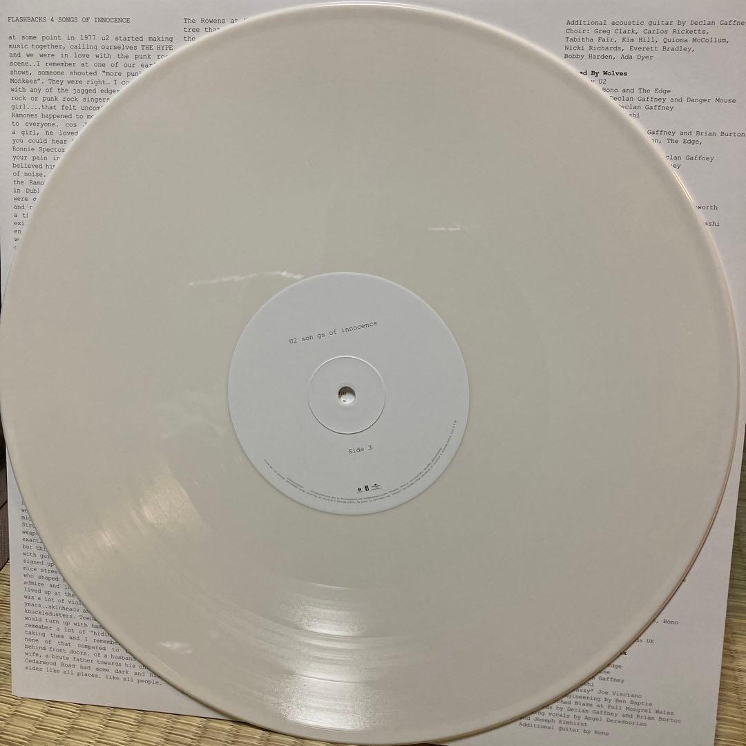激レア U2 songs of innocence ホワイト•ヴァイナル 2LP