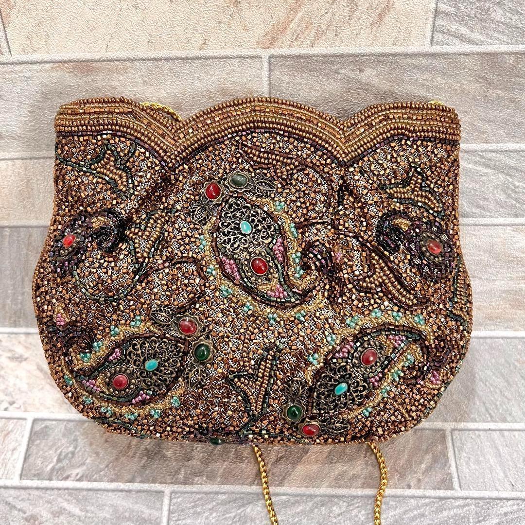 皇室御用達✨ LUMYはしもと ビーズバッグ ポシェット ヴィンテージ レトロ