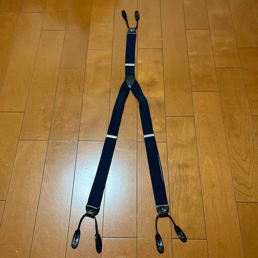  THURSTON ネイビー サスペンダー