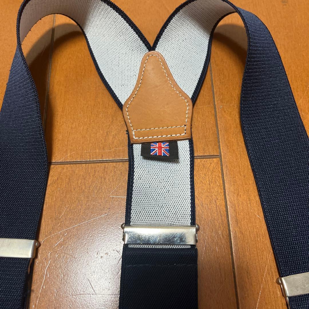  THURSTON ネイビー サスペンダー