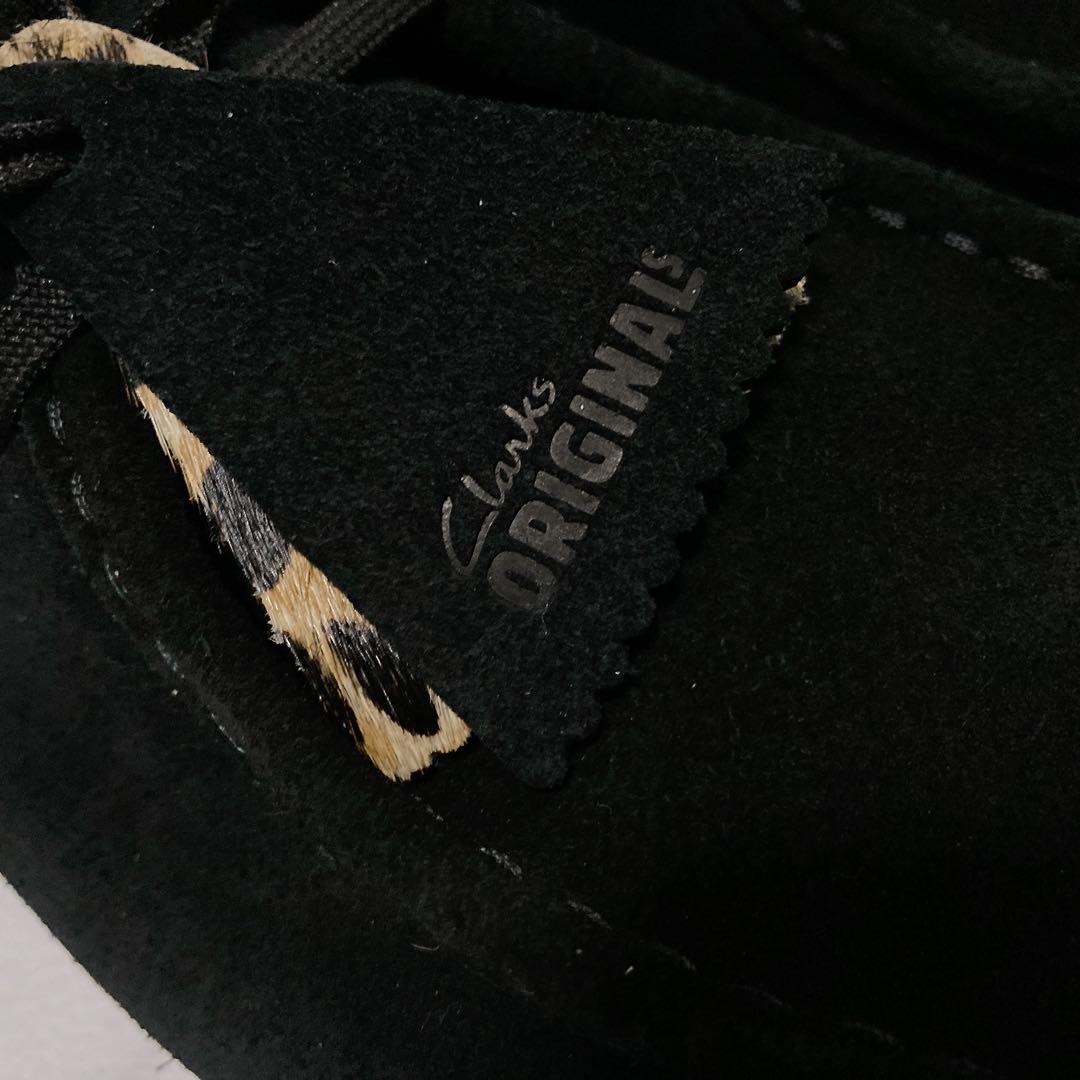 未使用 クラークス ワラビーブーツ ゴアテックス 25.5 スエード ブラック