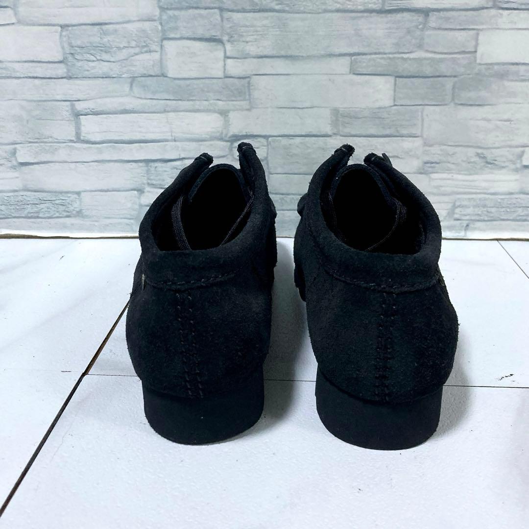 未使用 クラークス ワラビーブーツ ゴアテックス 25.5 スエード ブラック