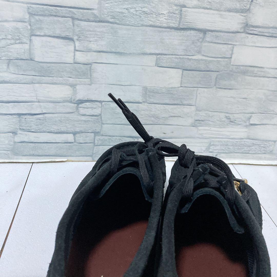 未使用 クラークス ワラビーブーツ ゴアテックス 25.5 スエード ブラック