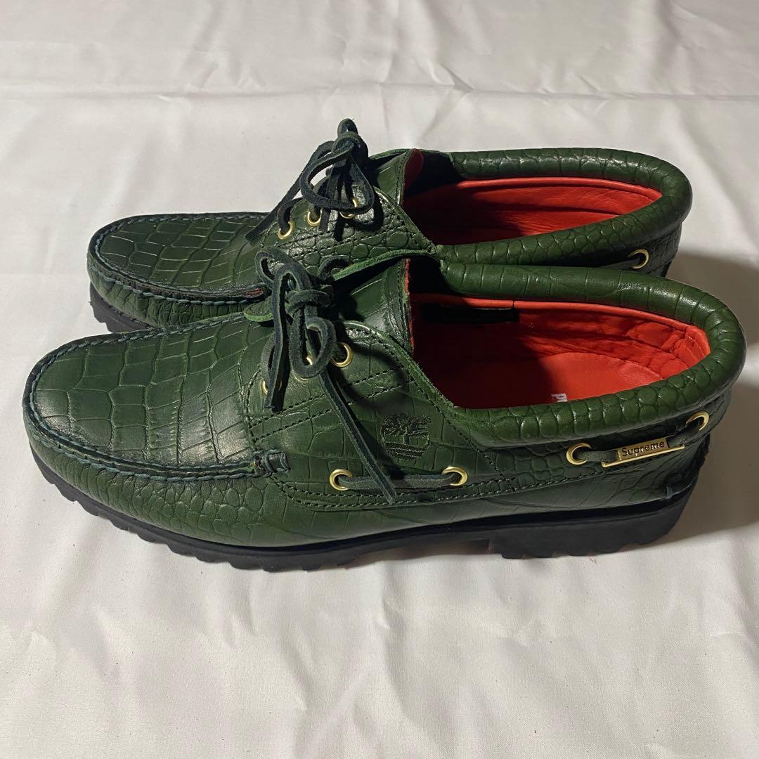 靴 Supreme Timberland 3-Eye Classic Lug 10