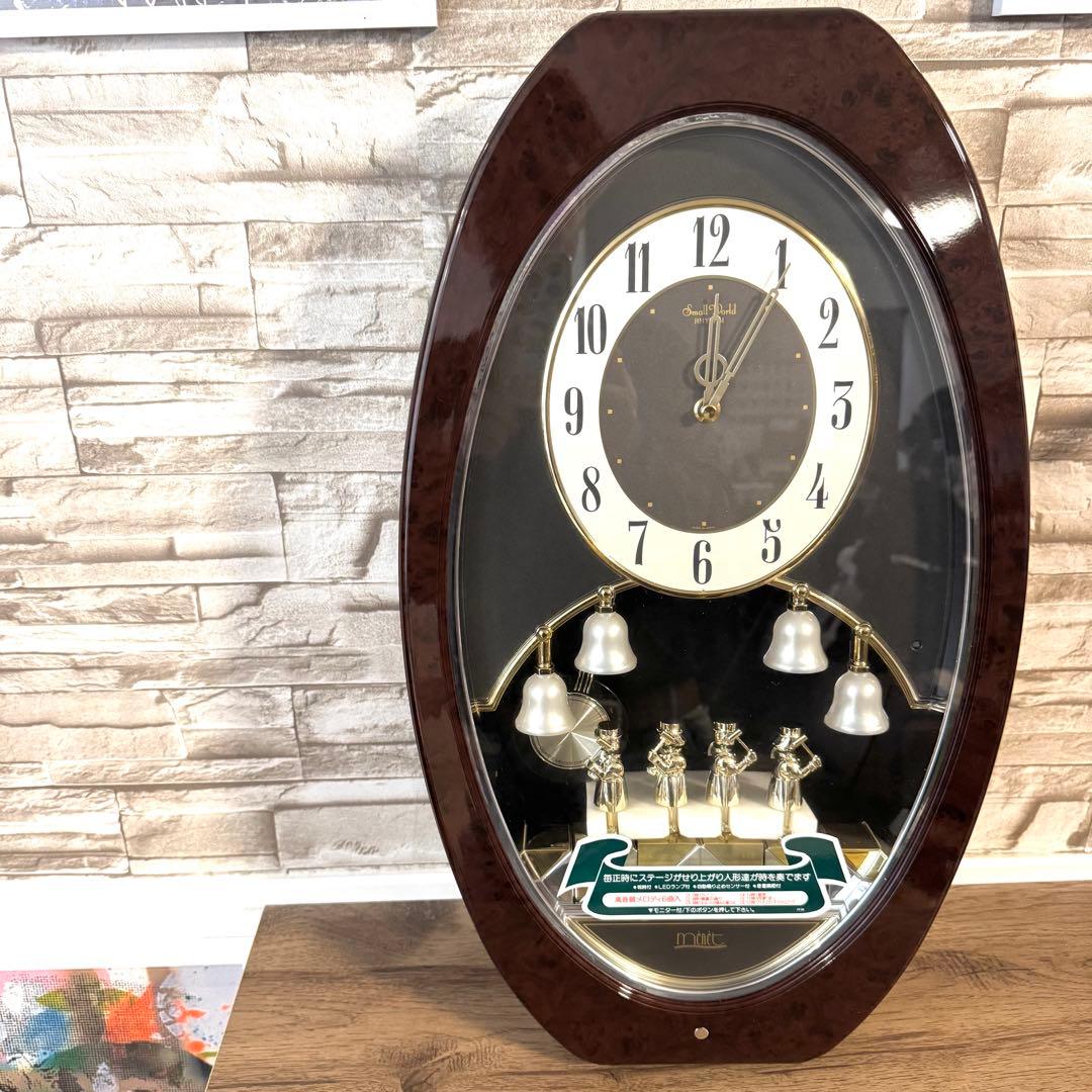 リズム時計　Small World MENET からくり時計　スモールワールド