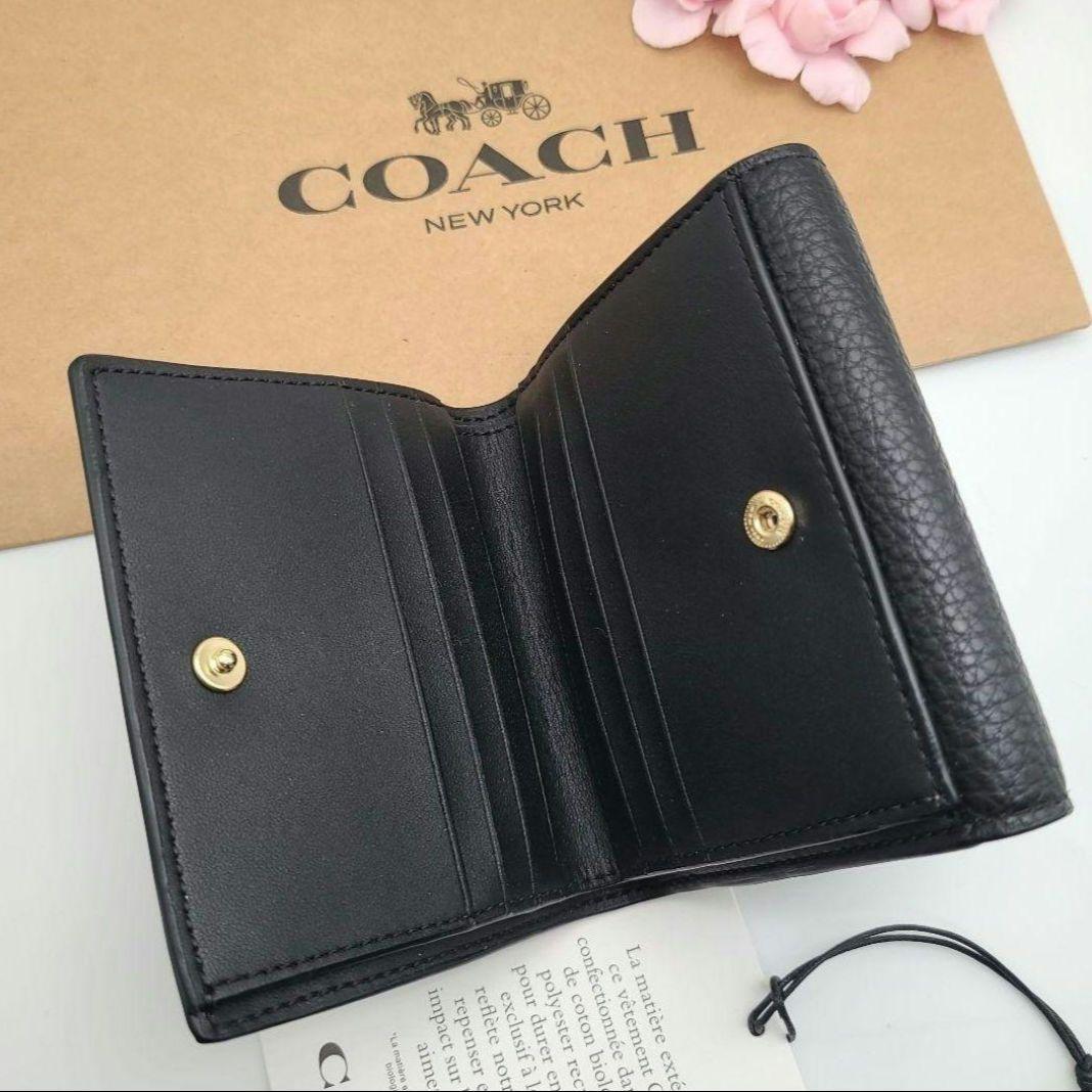 COACH　コーチ　折り財布　スナップ開閉　正規品