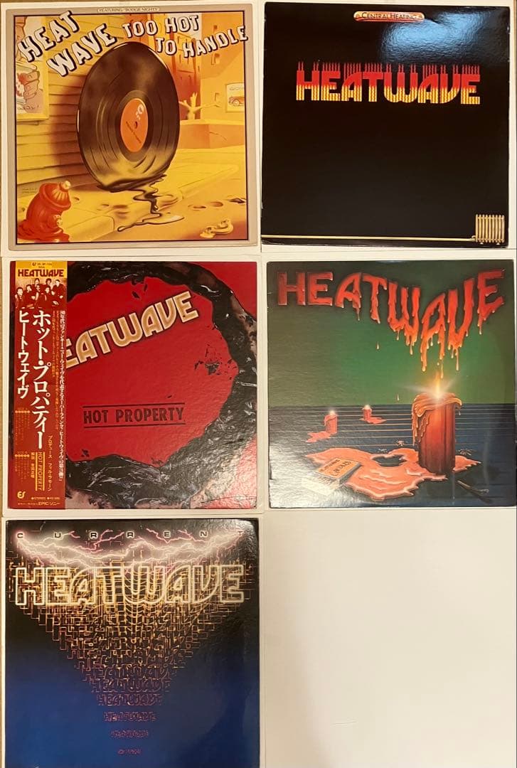 ソウル　ファンクの傑作！heatwave　５枚セット　まとめ売り