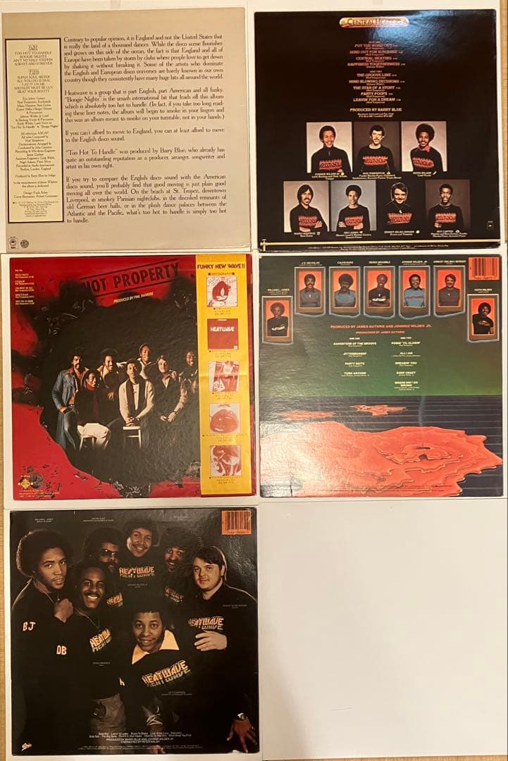 ソウル　ファンクの傑作！heatwave　５枚セット　まとめ売り